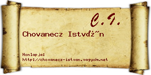 Chovanecz István névjegykártya